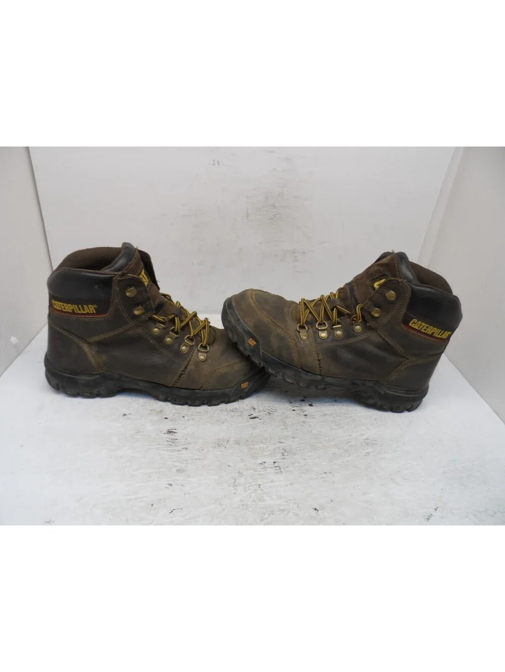 CATERPILLAR Men's Outline Steel Toe Steel Plate Leather Boot P720996 Brown 8.5W